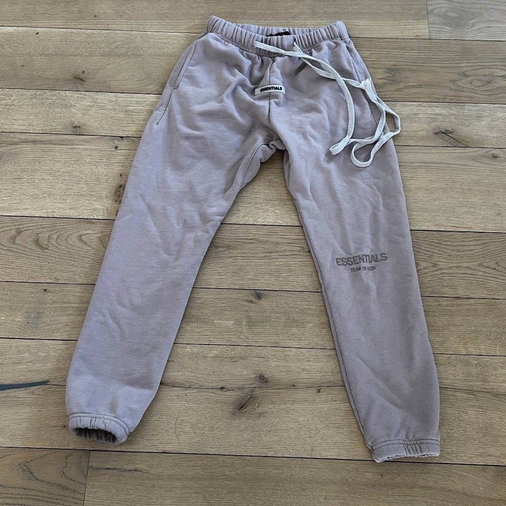 Fear of God FOG Essentials Tan Brown Sweatpants Jog women small s
